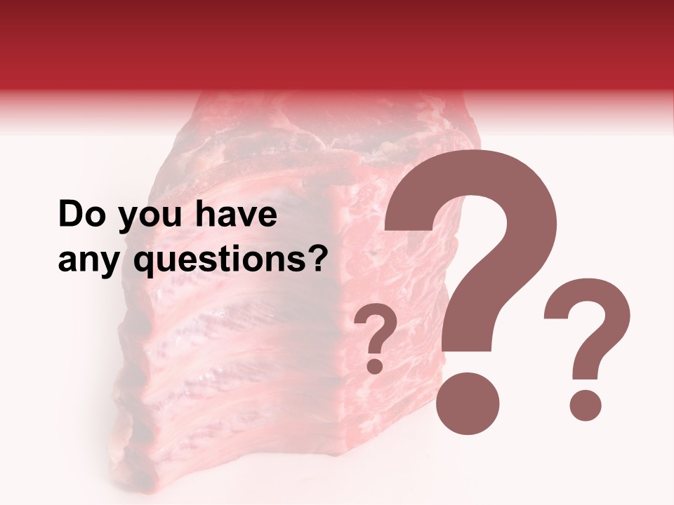 Chop Fillet White PowerPoint Template