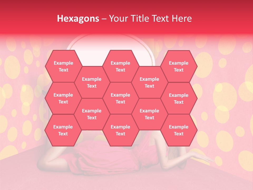 Blonde In Pink PowerPoint Template