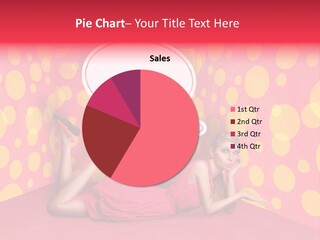 Blonde In Pink PowerPoint Template