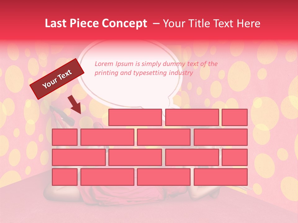 Blonde In Pink PowerPoint Template