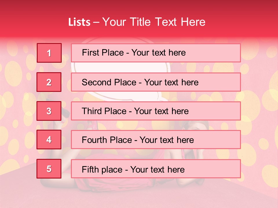 Blonde In Pink PowerPoint Template