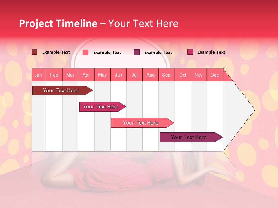 Blonde In Pink PowerPoint Template