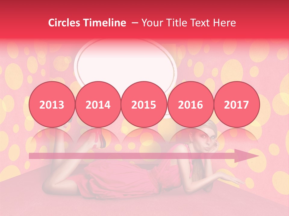 Blonde In Pink PowerPoint Template