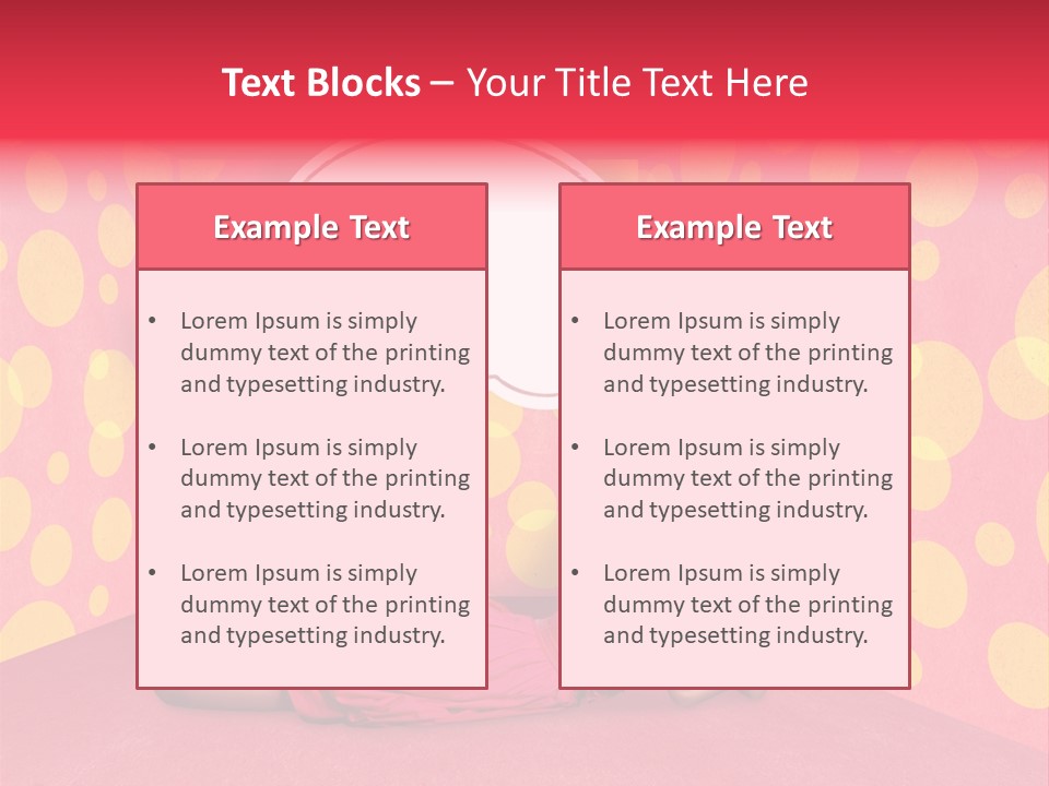 Blonde In Pink PowerPoint Template