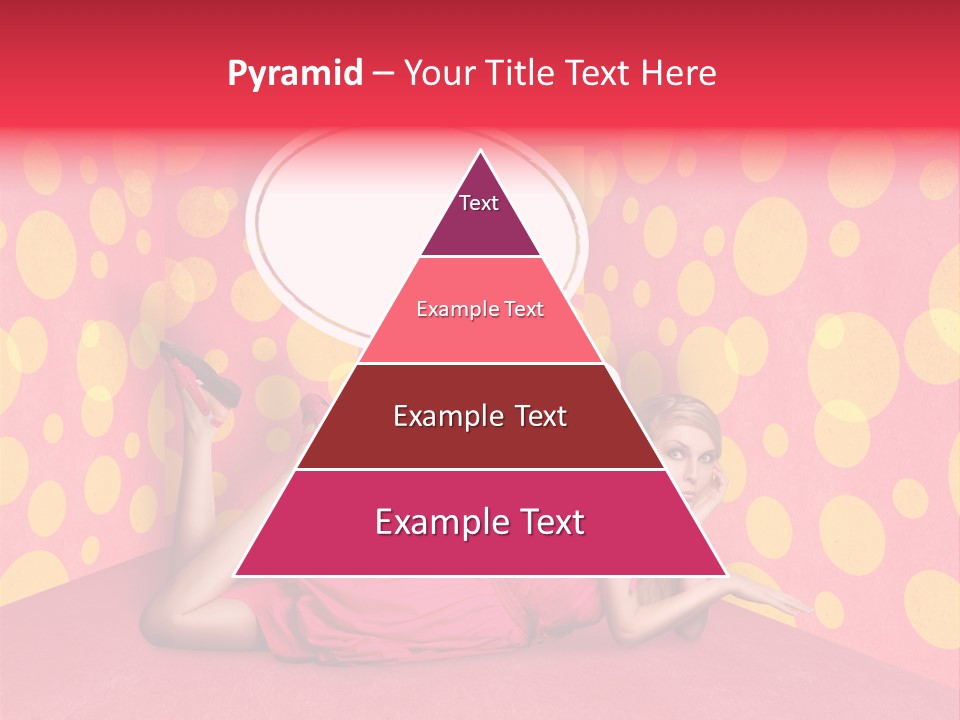 Blonde In Pink PowerPoint Template
