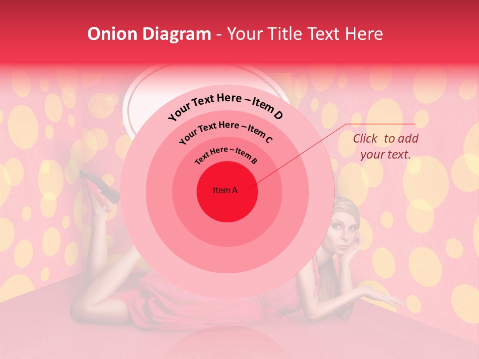 Blonde In Pink PowerPoint Template