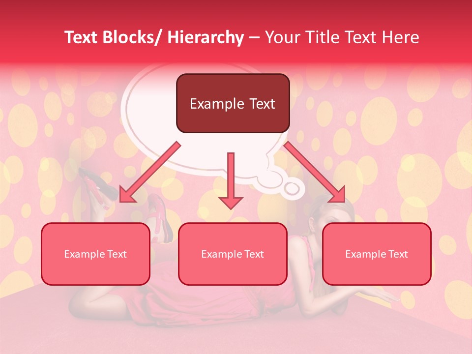 Blonde In Pink PowerPoint Template