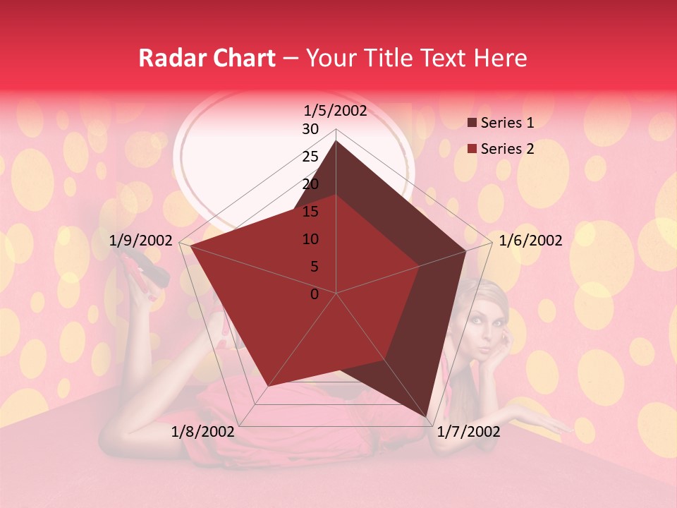 Blonde In Pink PowerPoint Template