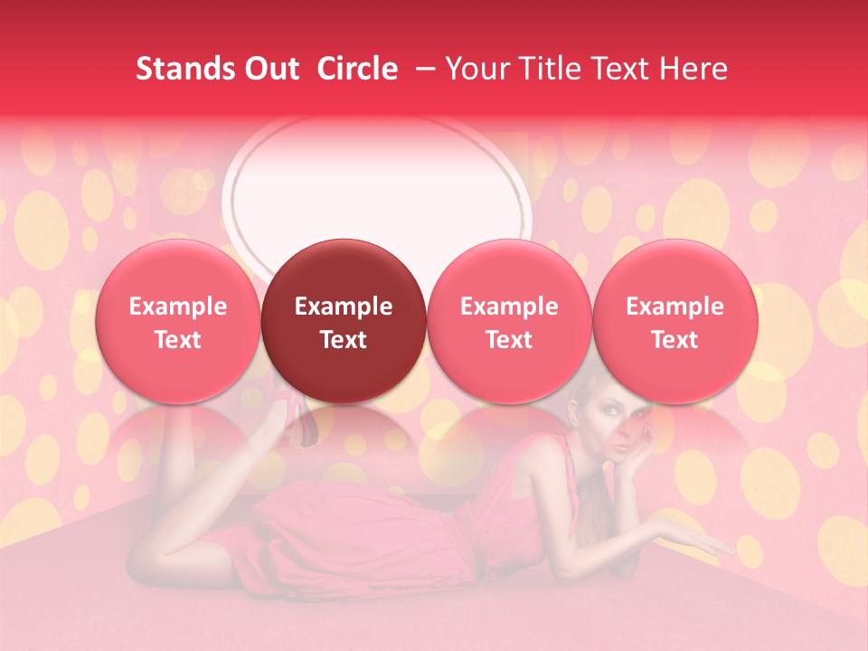 Blonde In Pink PowerPoint Template