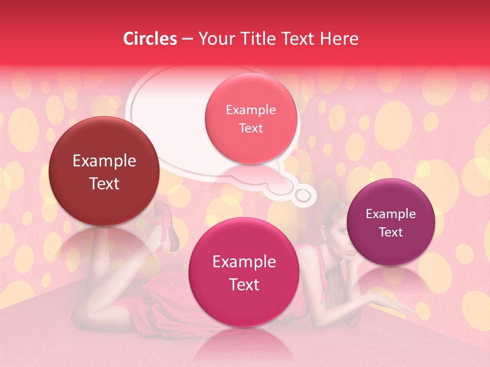 Blonde In Pink PowerPoint Template