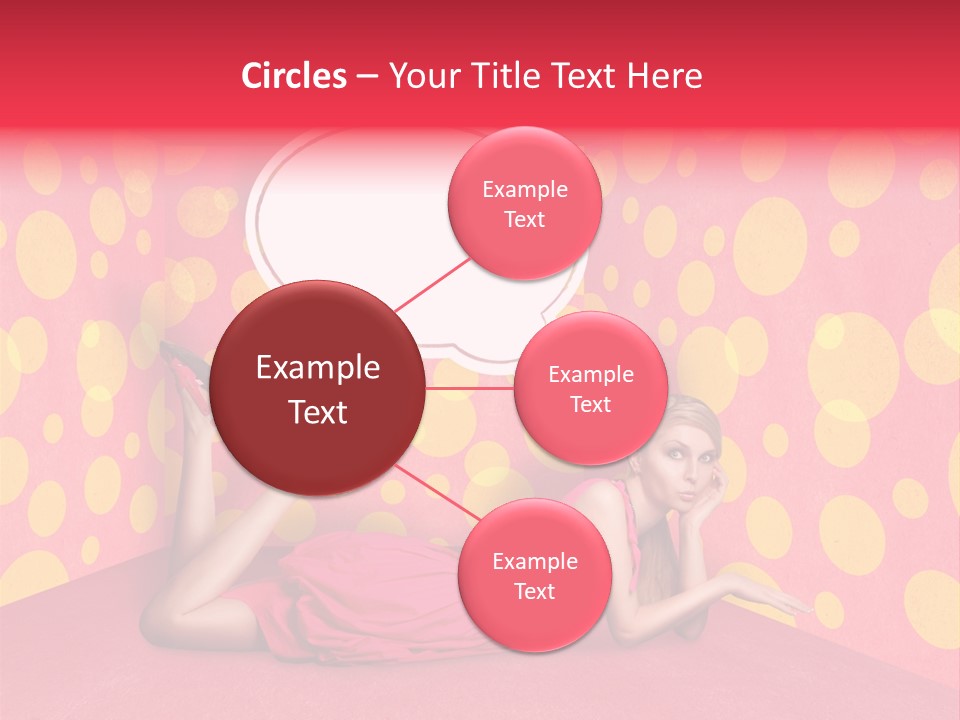 Blonde In Pink PowerPoint Template