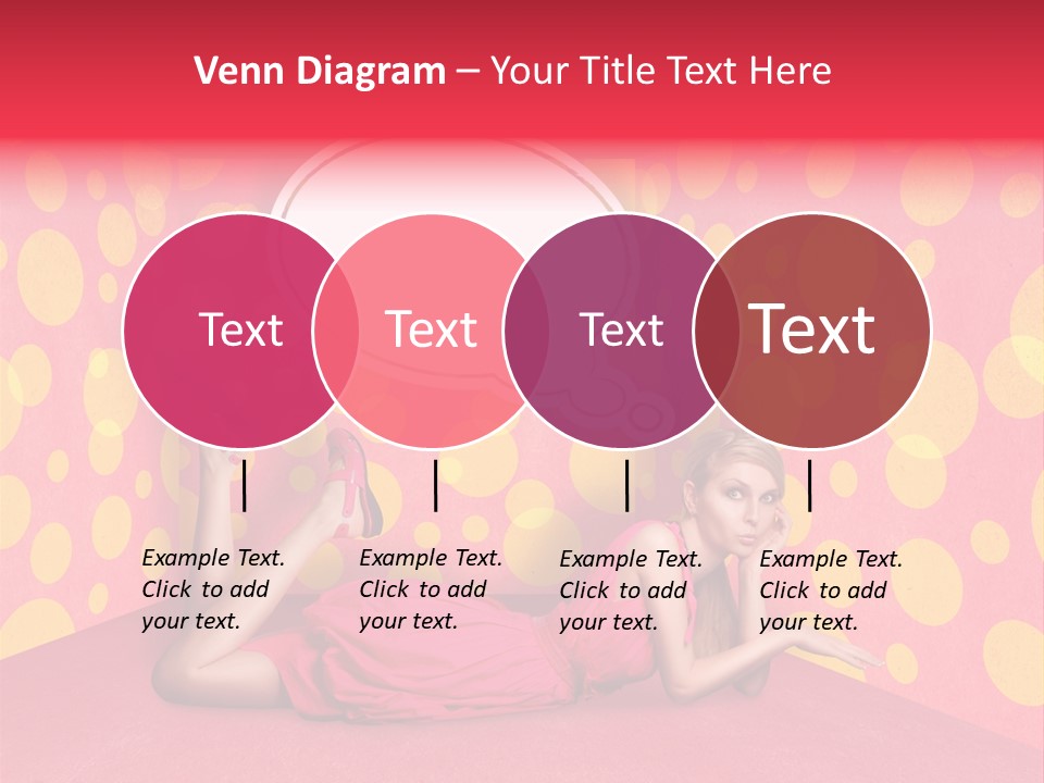 Blonde In Pink PowerPoint Template