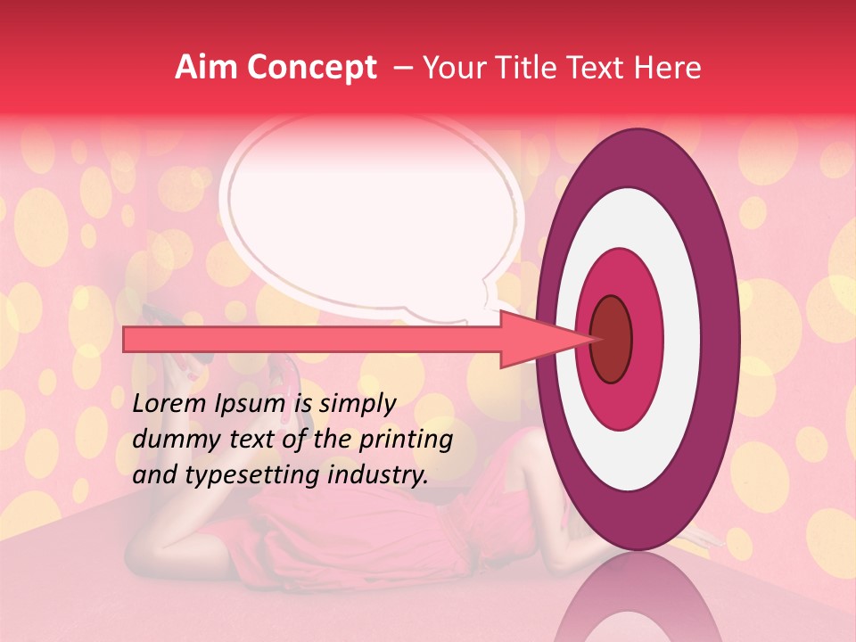 Blonde In Pink PowerPoint Template