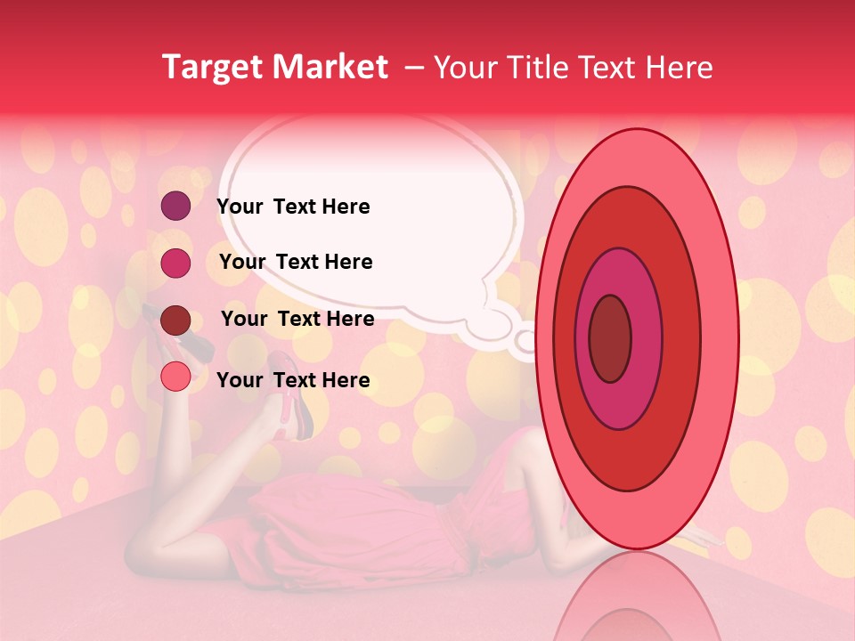 Blonde In Pink PowerPoint Template