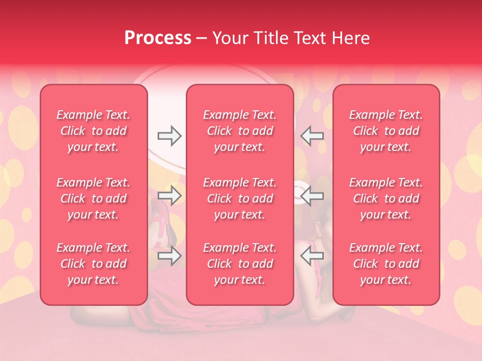 Blonde In Pink PowerPoint Template