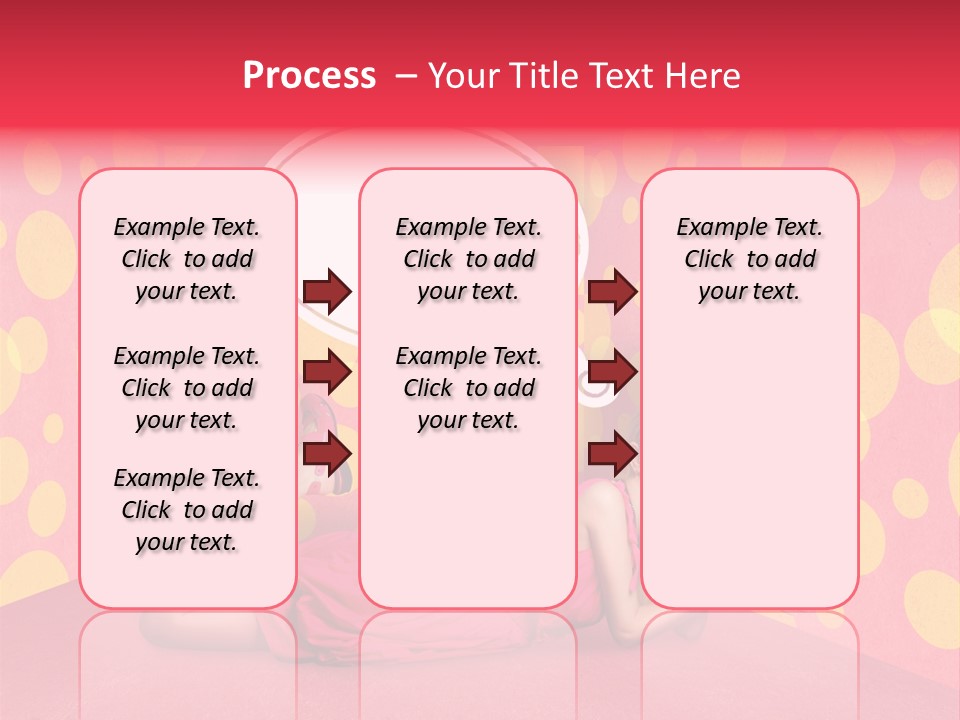 Blonde In Pink PowerPoint Template