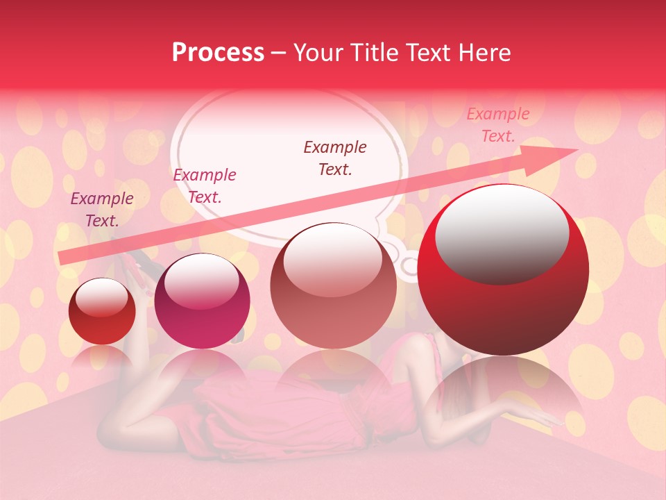 Blonde In Pink PowerPoint Template