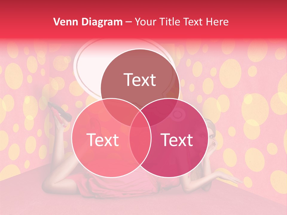 Blonde In Pink PowerPoint Template