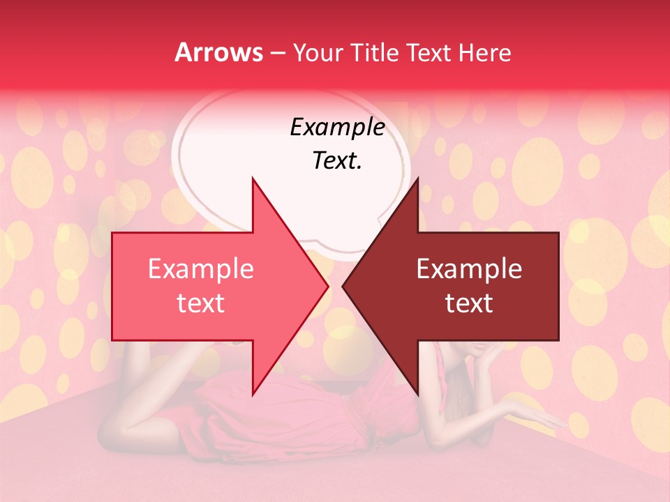 Blonde In Pink PowerPoint Template