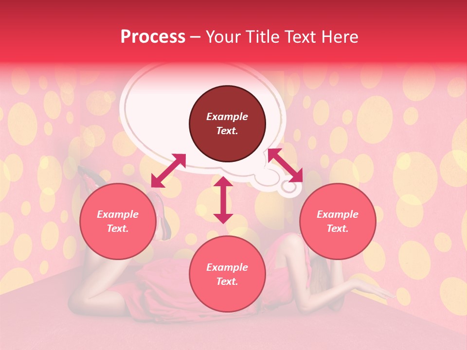 Blonde In Pink PowerPoint Template
