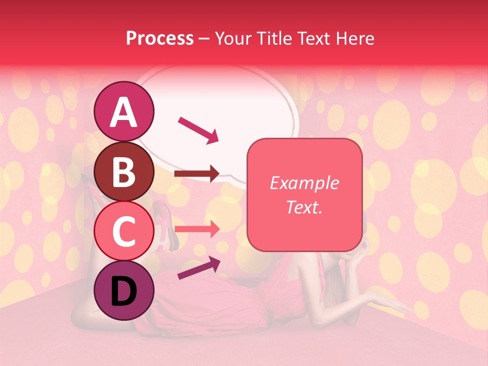 Blonde In Pink PowerPoint Template