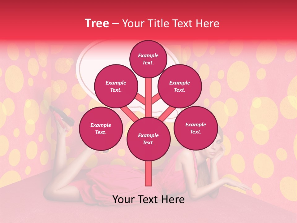 Blonde In Pink PowerPoint Template