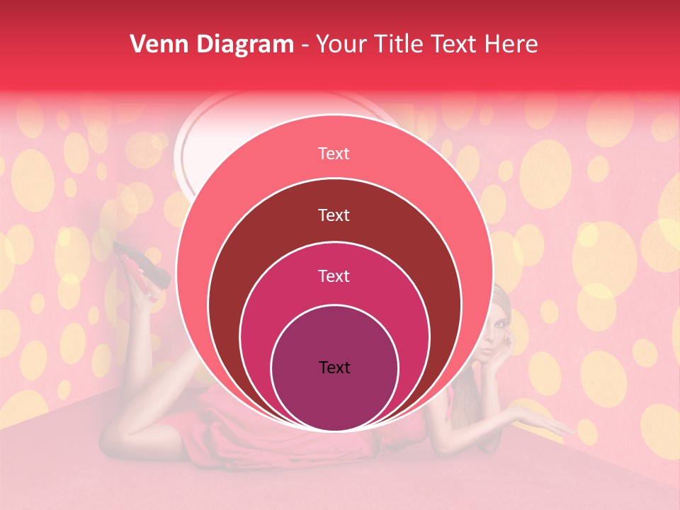 Blonde In Pink PowerPoint Template