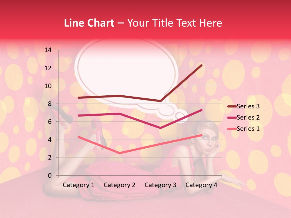 Blonde In Pink PowerPoint Template