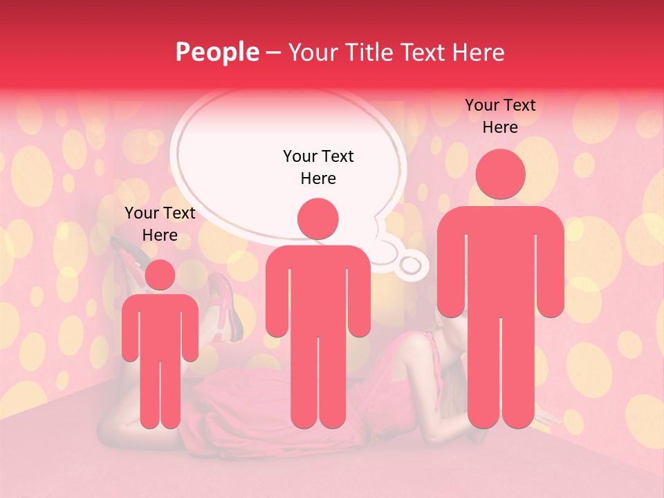 Blonde In Pink PowerPoint Template