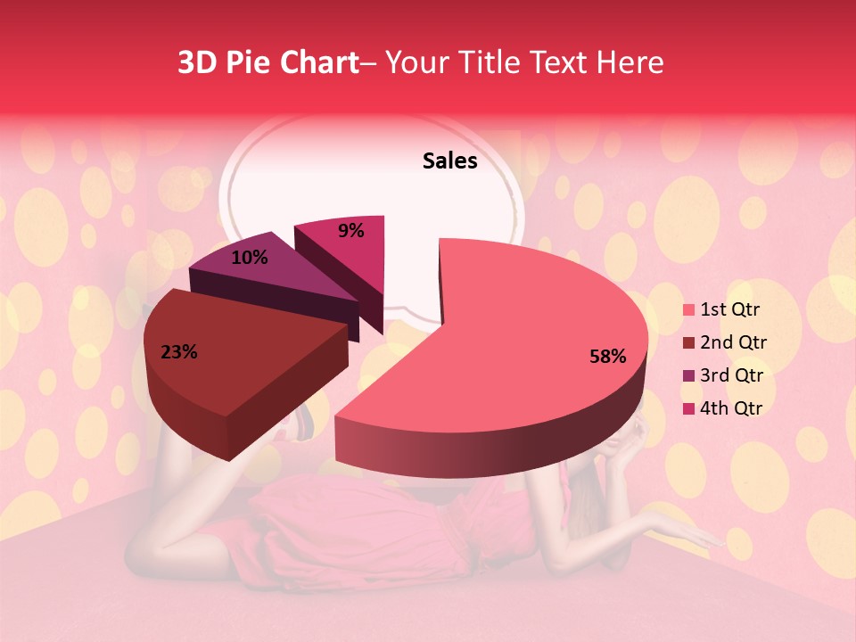 Blonde In Pink PowerPoint Template