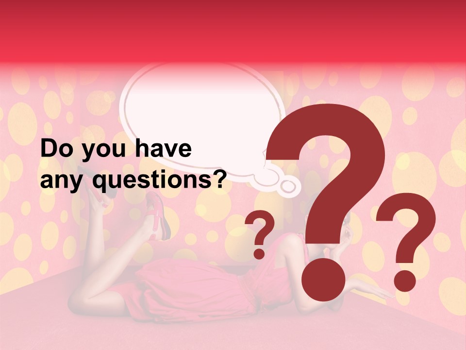 Blonde In Pink PowerPoint Template