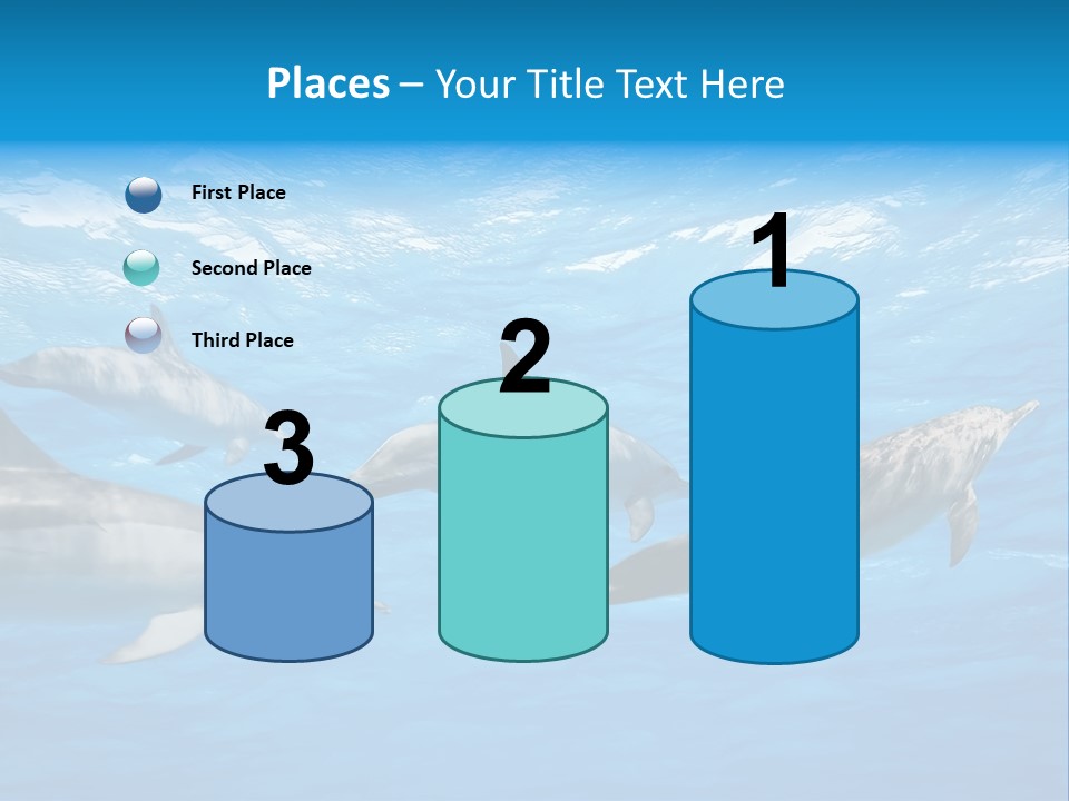 Dolphins Underwater PowerPoint Template