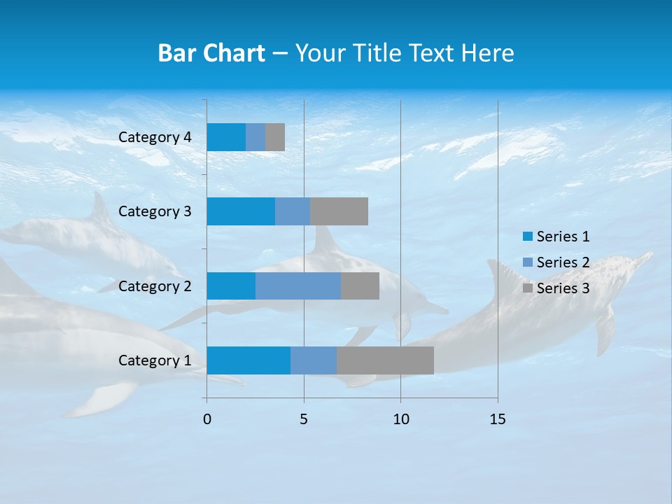 Dolphins Underwater PowerPoint Template
