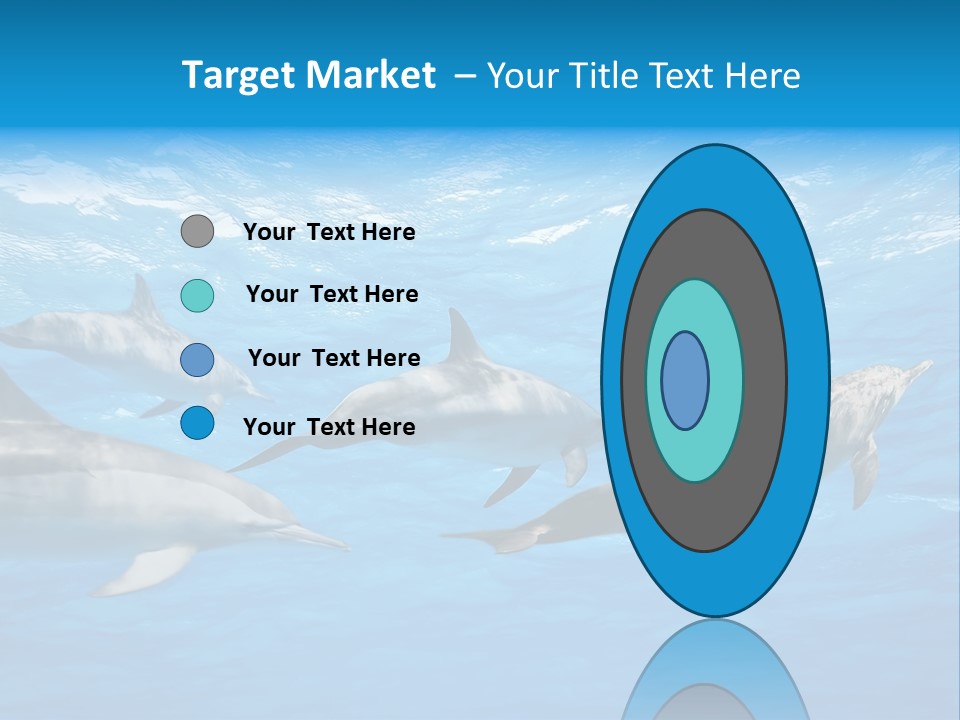 Dolphins Underwater PowerPoint Template