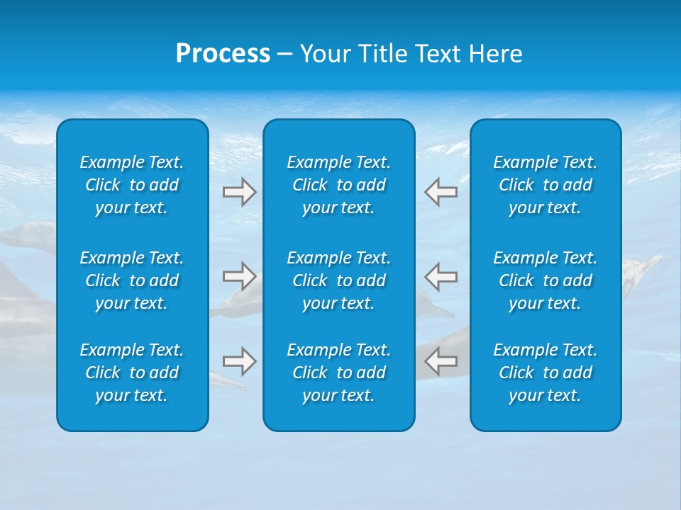 Dolphins Underwater PowerPoint Template