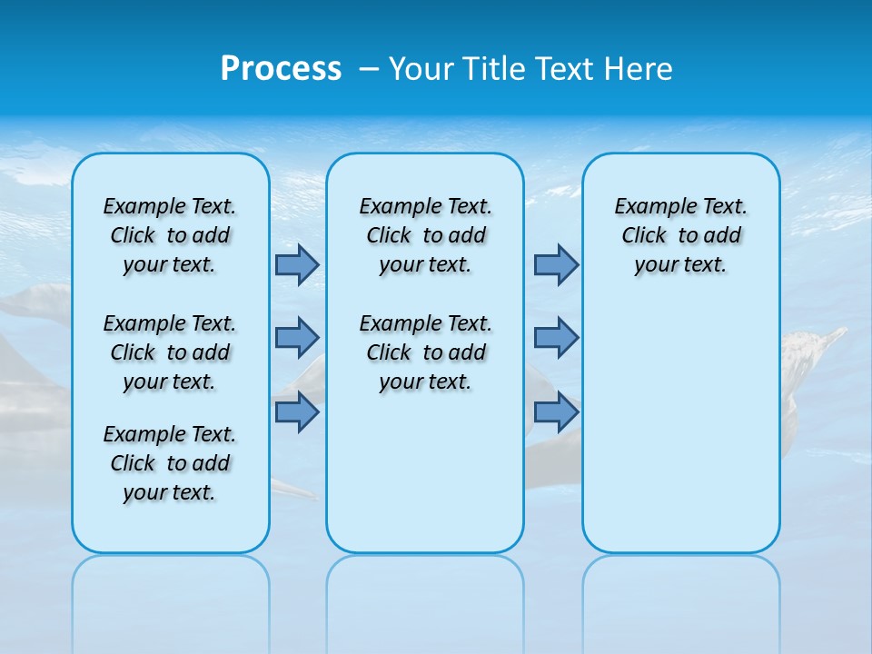 Dolphins Underwater PowerPoint Template