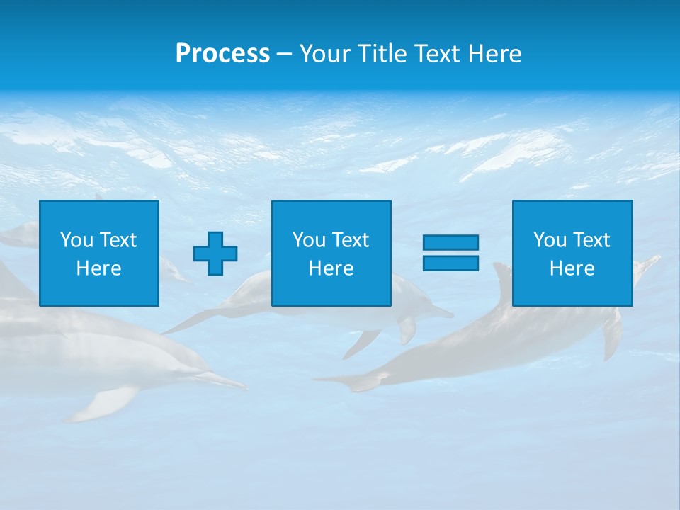 Dolphins Underwater PowerPoint Template