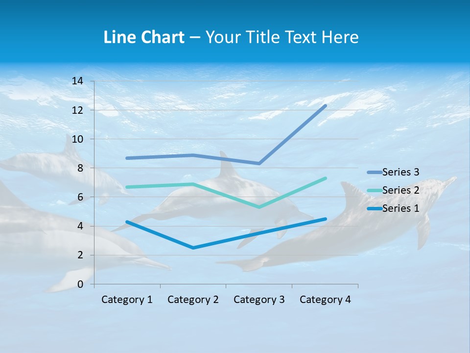 Dolphins Underwater PowerPoint Template