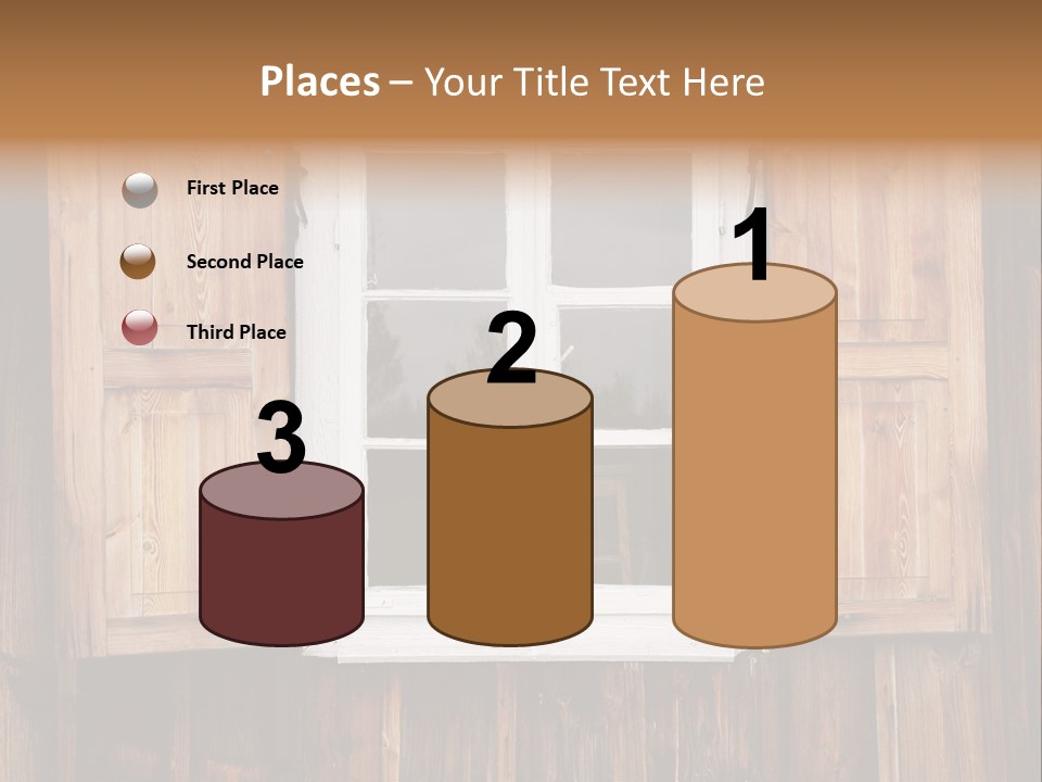 Old Wooden Window PowerPoint Template