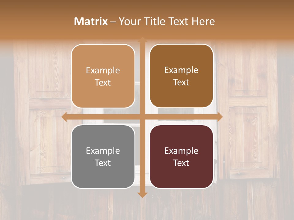 Old Wooden Window PowerPoint Template