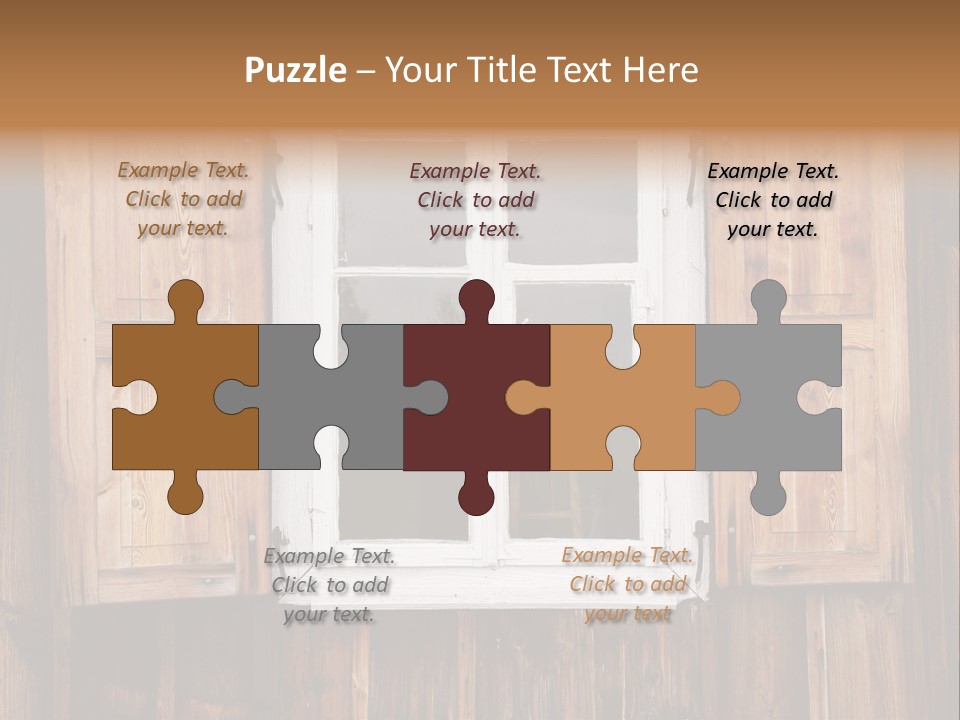 Old Wooden Window PowerPoint Template