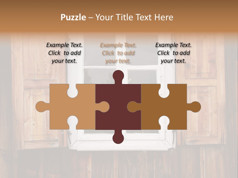 Old Wooden Window PowerPoint Template