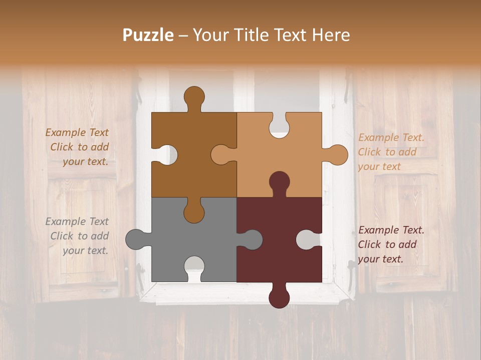 Old Wooden Window PowerPoint Template