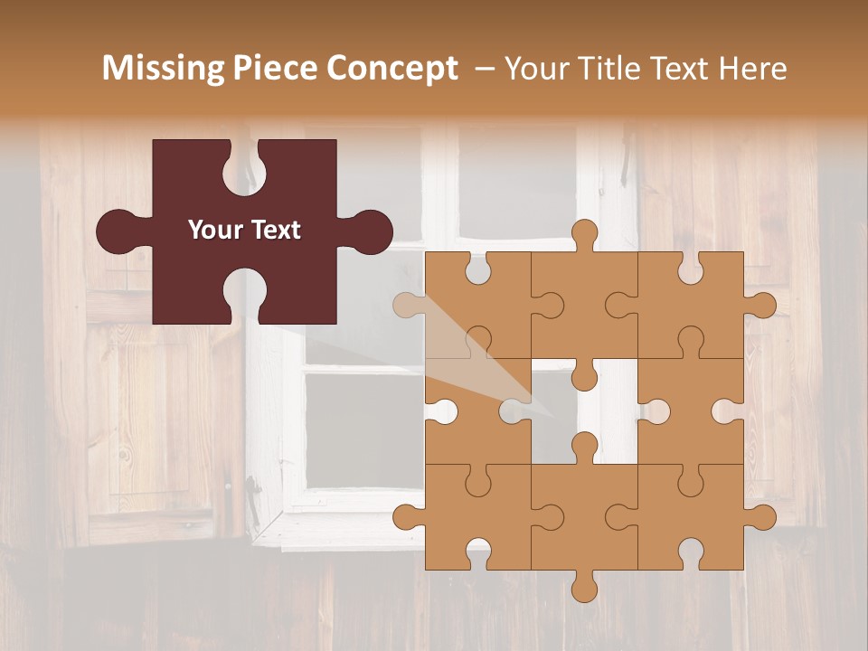 Old Wooden Window PowerPoint Template