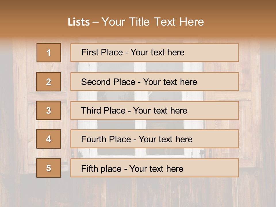 Old Wooden Window PowerPoint Template