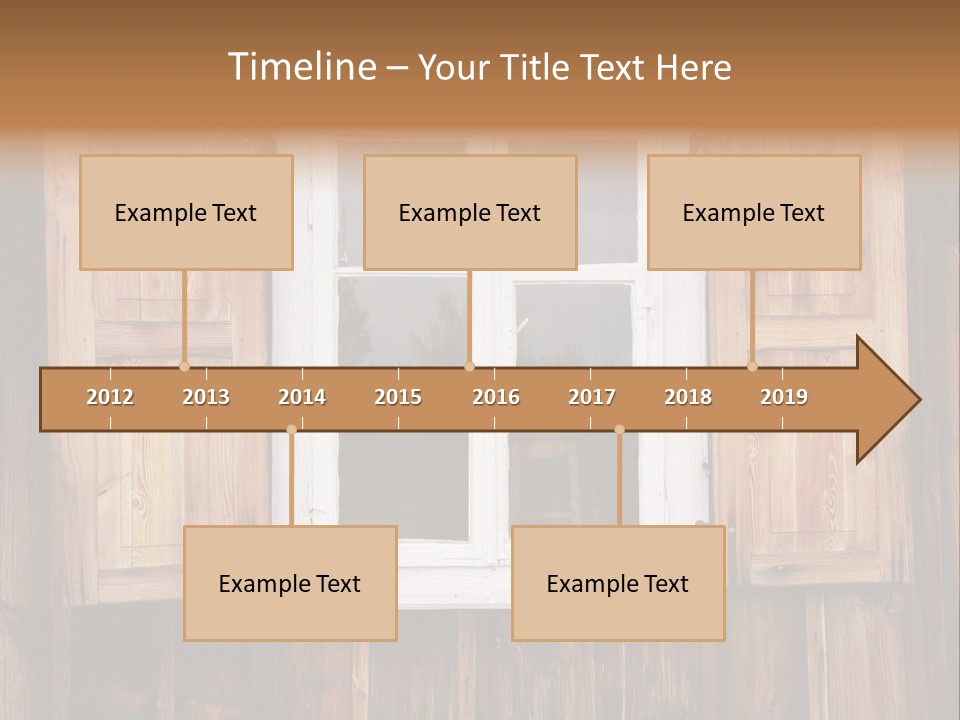 Old Wooden Window PowerPoint Template