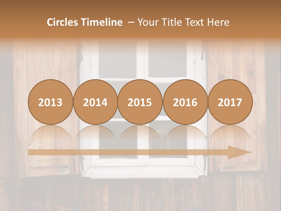 Old Wooden Window PowerPoint Template