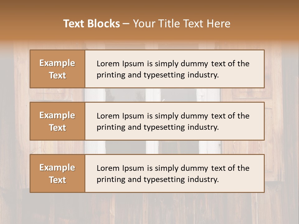 Old Wooden Window PowerPoint Template