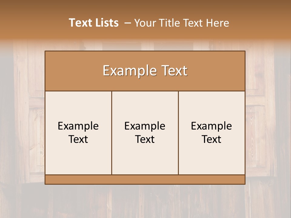 Old Wooden Window PowerPoint Template