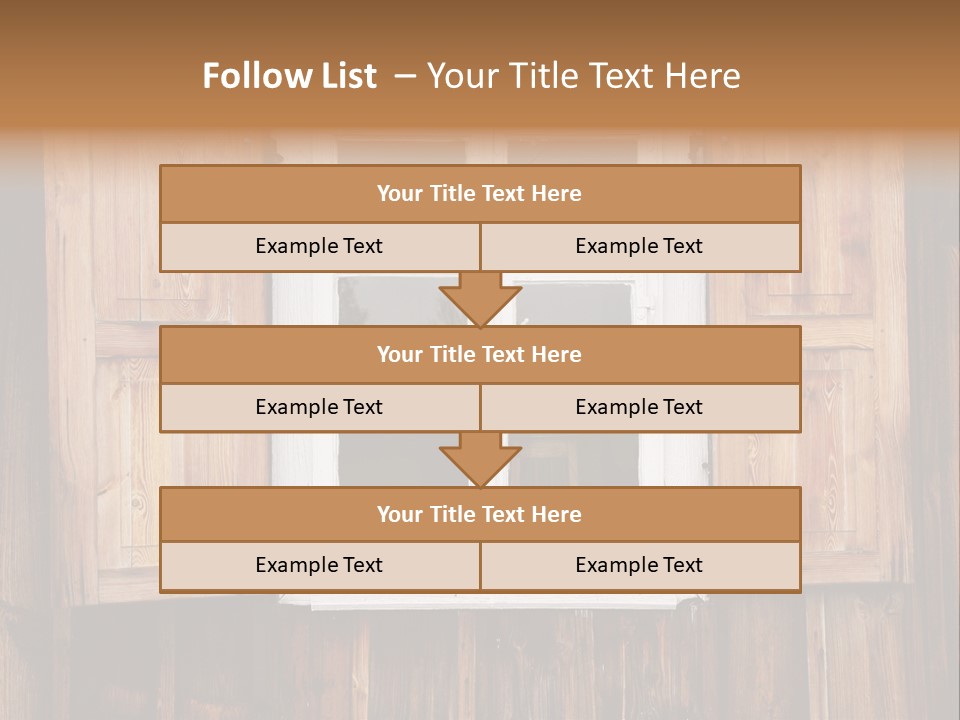 Old Wooden Window PowerPoint Template